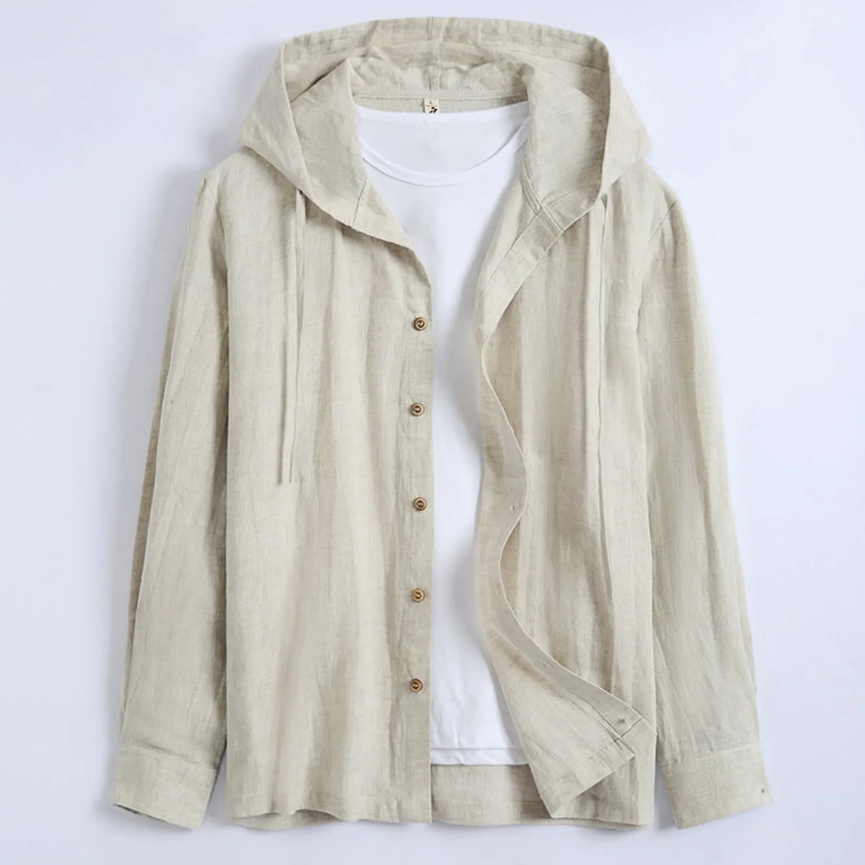 Long Sleeve Linen Shirt - Zekira
