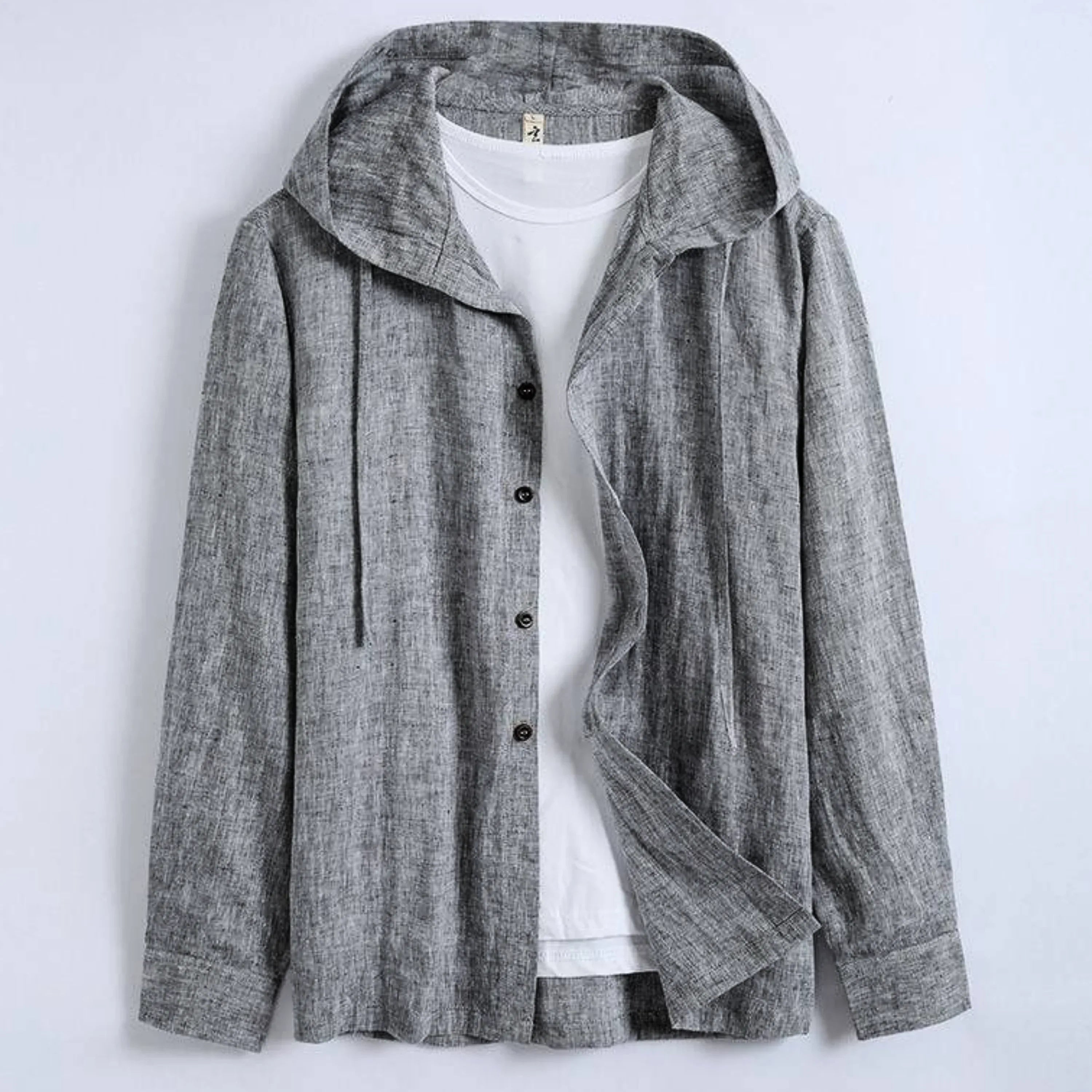 Long Sleeve Linen Shirt - Zekira
