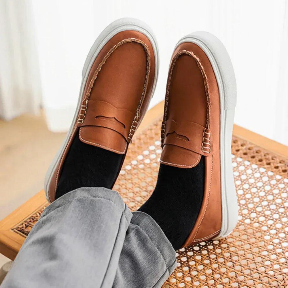 Milo Leather Loafers - Zekira