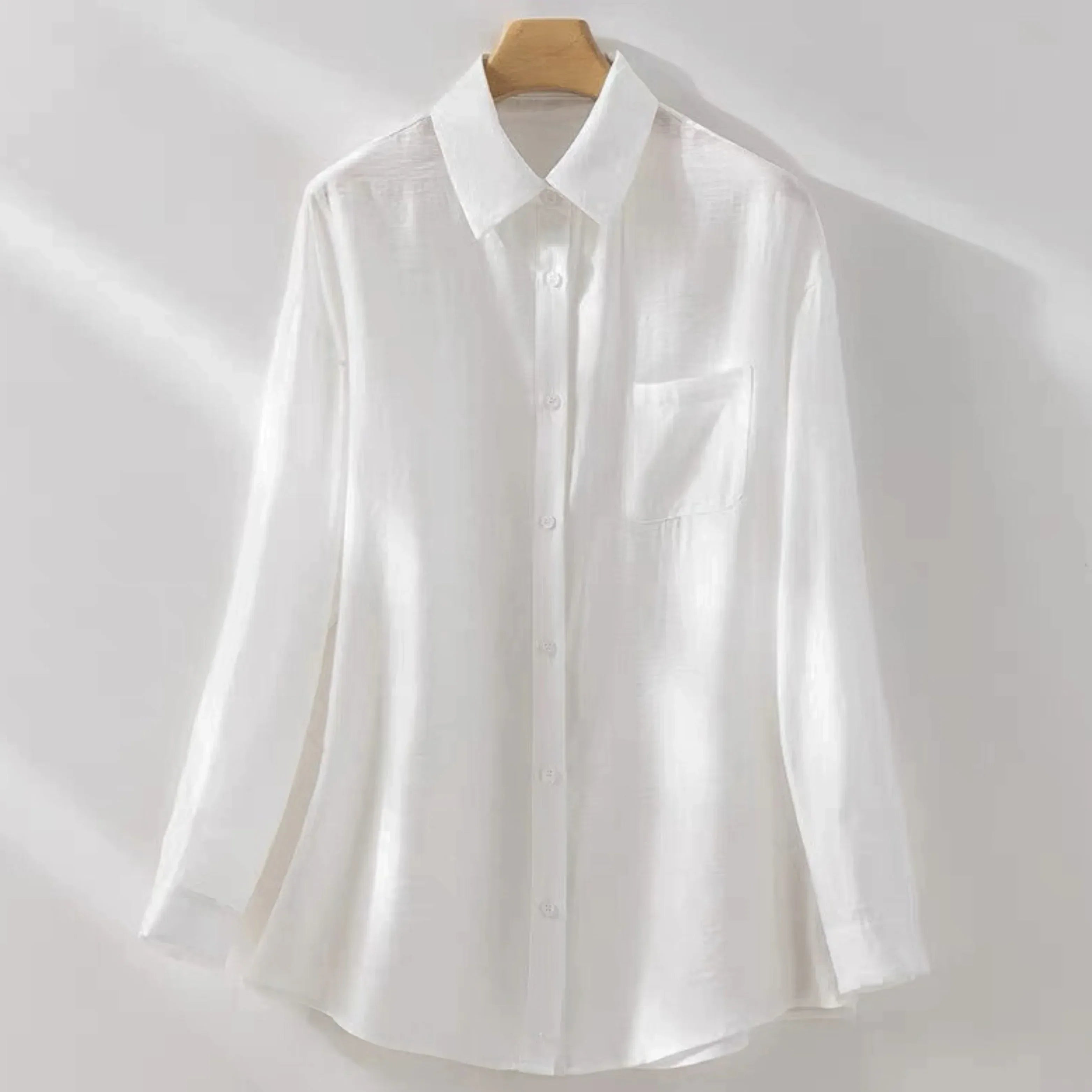 Emma Long Sleeve Linen Shirt - Zekira