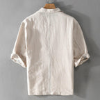 Benjamin Loose Striped Linen Shirt - Zekira