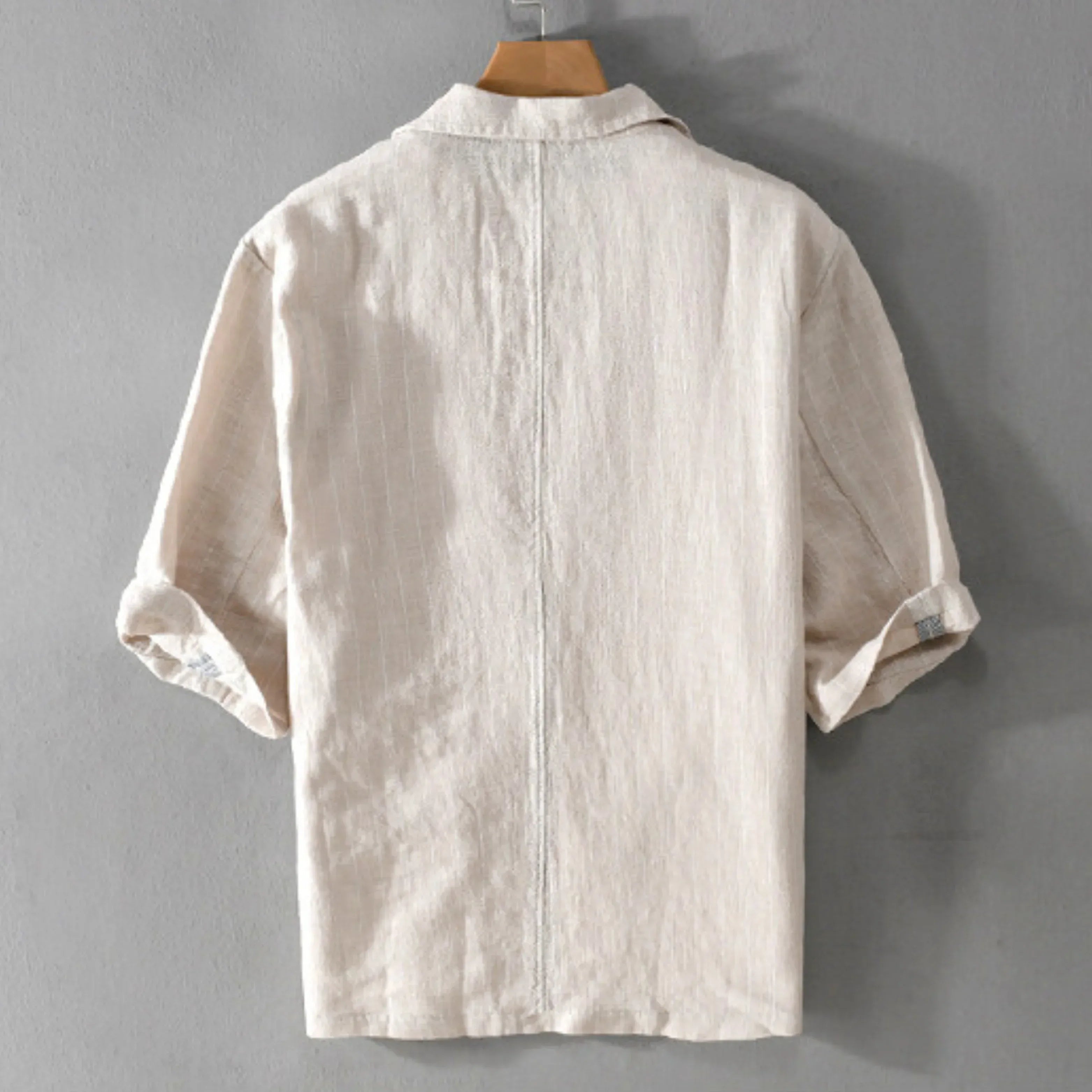 Benjamin Loose Striped Linen Shirt - Zekira