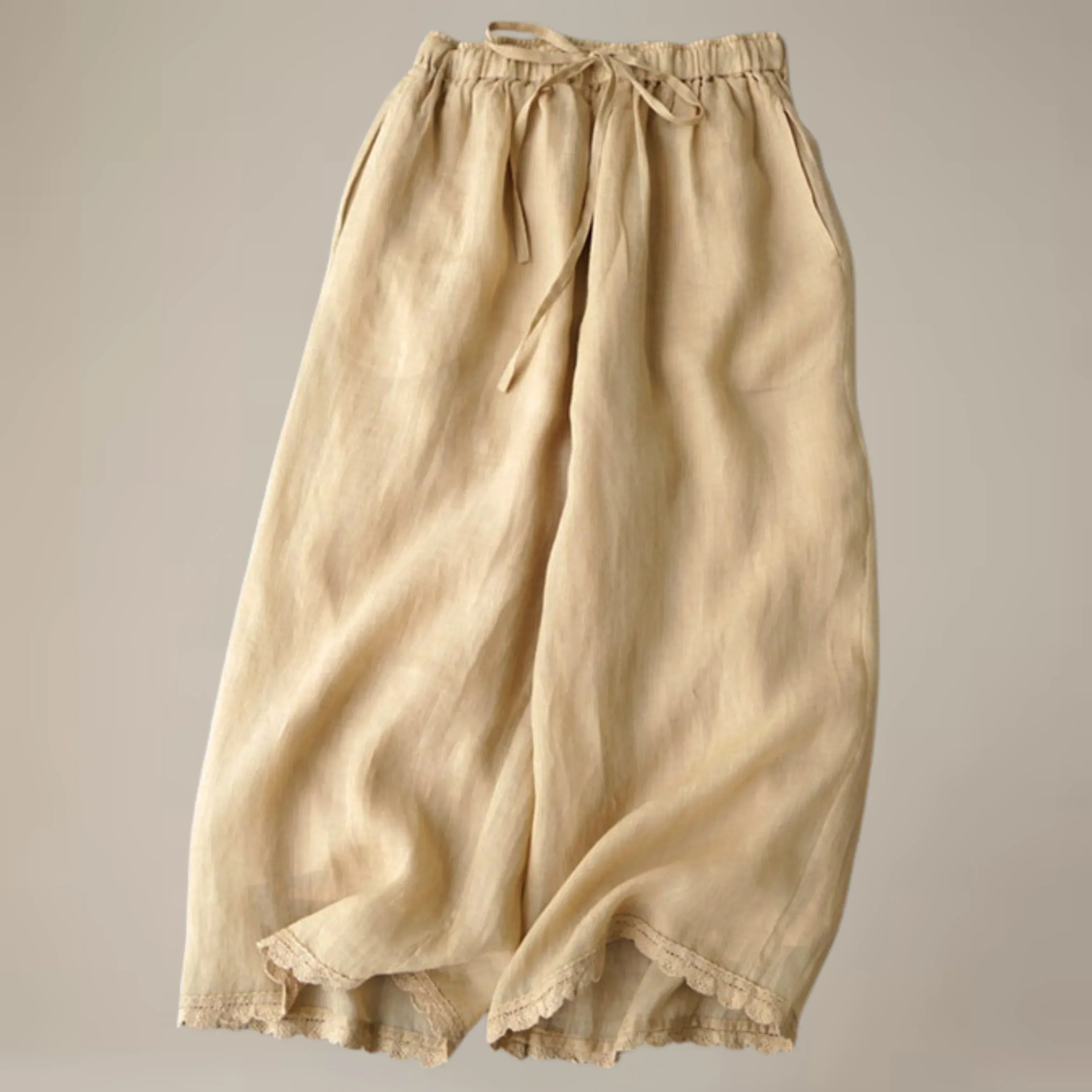 Evelyn Loose Linen Pant - Zekira