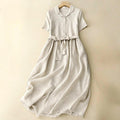 Esmeralda Long Cotton Dress - Zekira