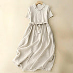 Esmeralda Long Cotton Dress - Zekira