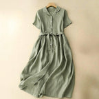 Esmeralda Long Cotton Dress - Zekira