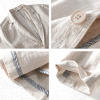 Benjamin Loose Striped Linen Shirt - Zekira